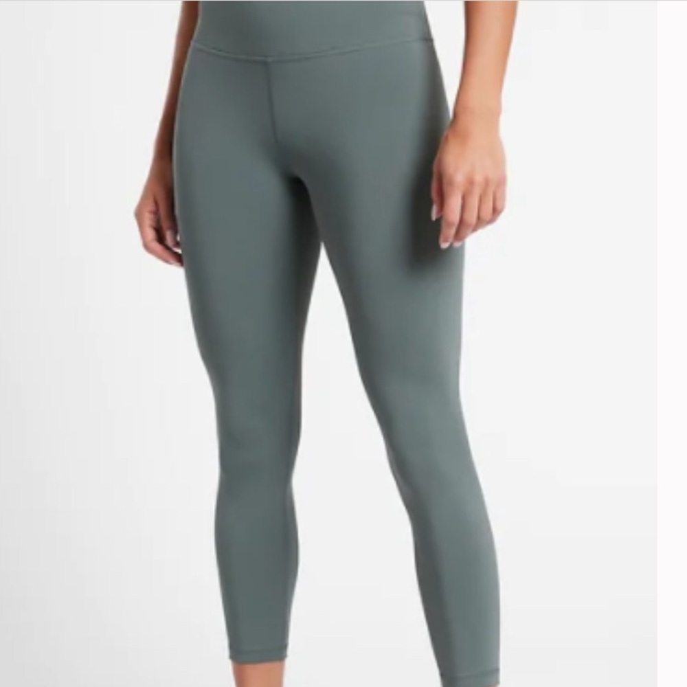 Athleta Elation Green Yoga Tights